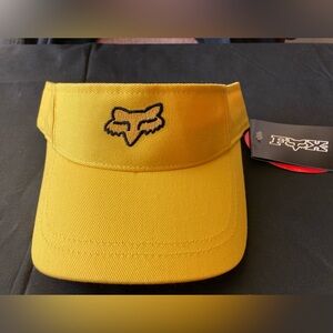 NWT Yellow Fox Racing Sunvisor Hat One Size Fits All Unisex